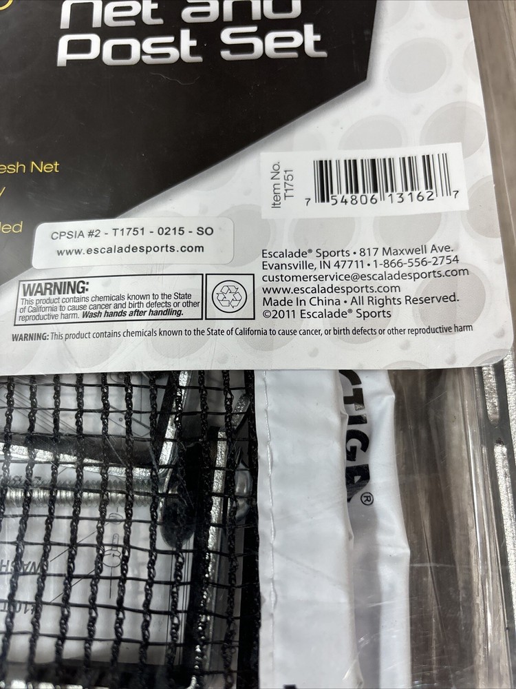 NEW Stiga Master Series 72" Clipper Net and Post Set