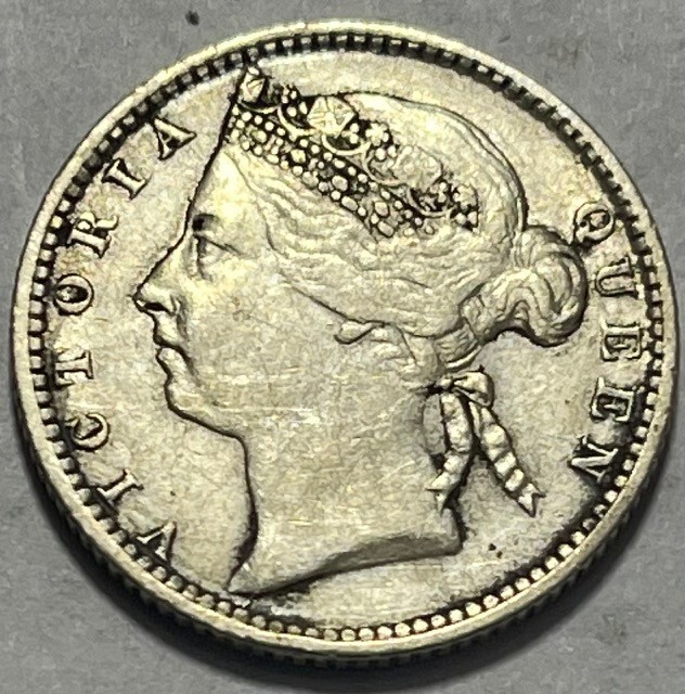 STRAITS SETTLEMENTS - Queen Victoria - Silver 10 Cents - 1900 - Extra Fine