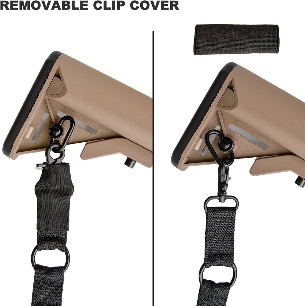 2 Point Rifle Sling with Shoulder Pad Quick Adjustable Gun Strap Multi-Use Two P