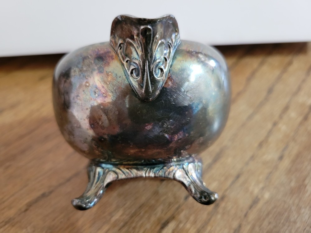 Vintage FB Rogers Silver Co. Silver Plated Footed Creamer