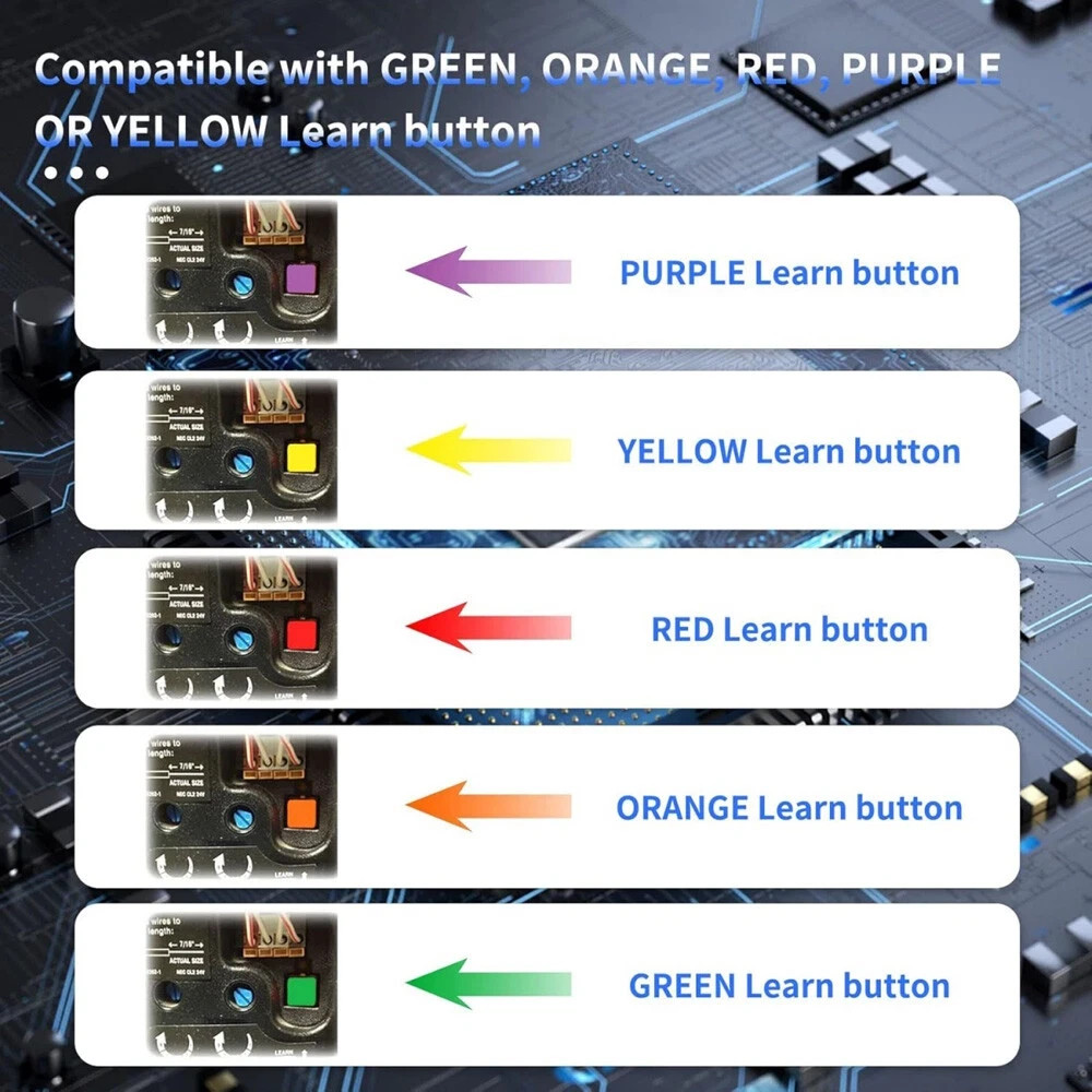 2PCS Remote for Liftmaster Chamberlain Security+,Security+ 2.0,Billion Code