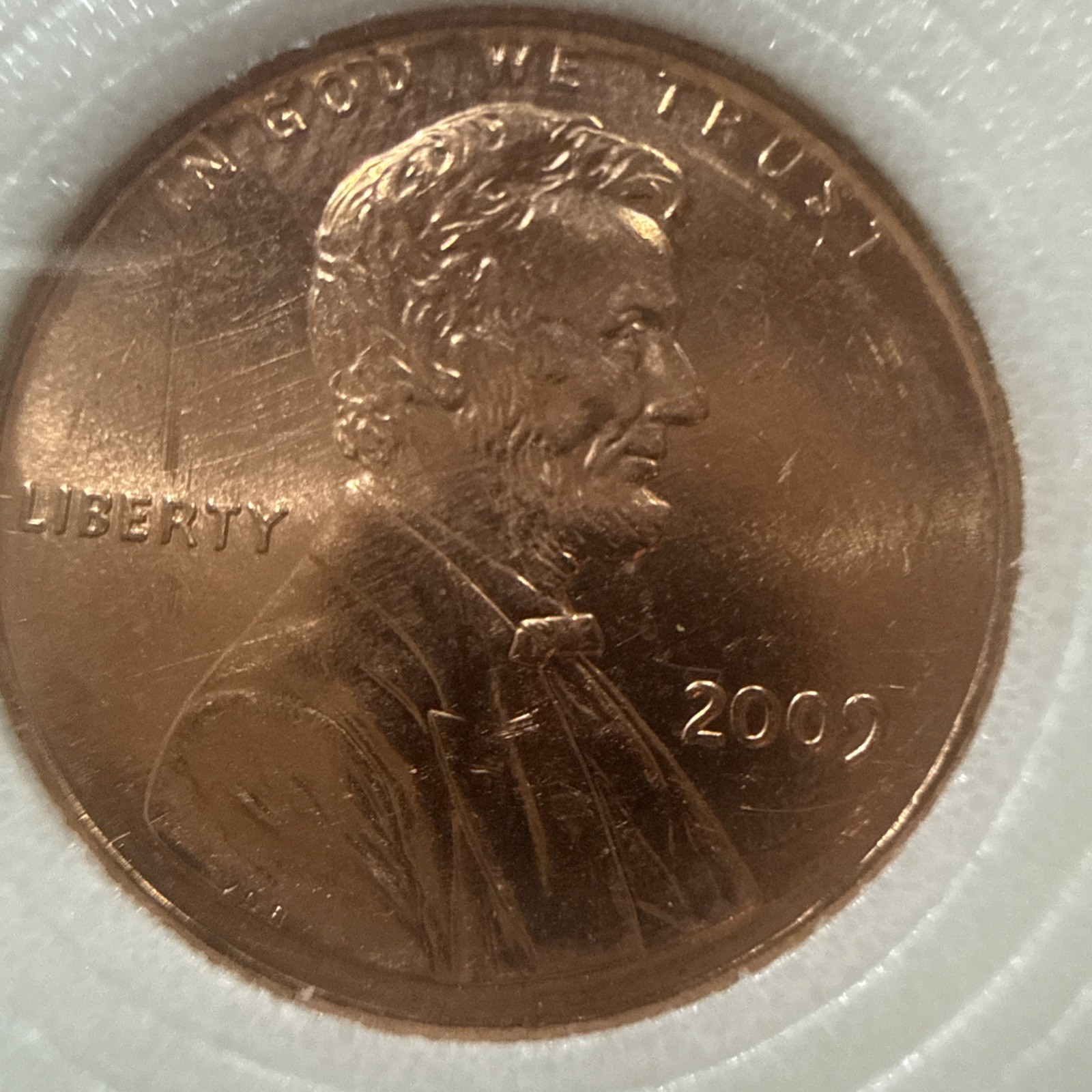 2009 Lincoln Sitting On A Log Penny No MINT Mark Circulated In Good Shape