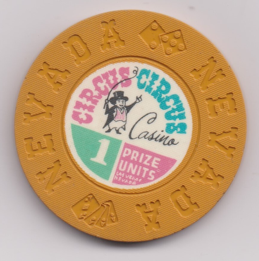 Circus Circus 1 Prize Units Chip 1968