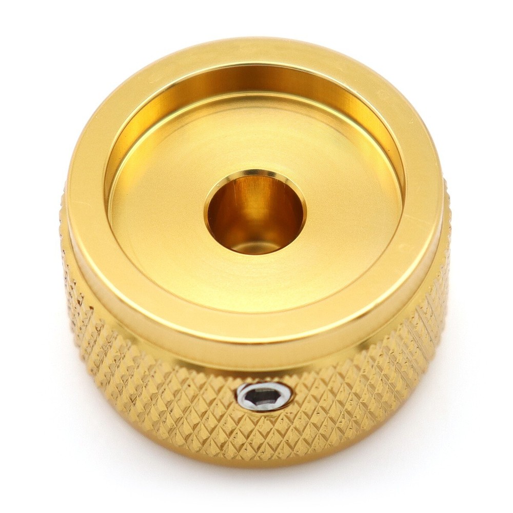 2Pcs Aluminium Alloy Electric Bass Guitar Knobs Volume Tone Control Knobs Gold