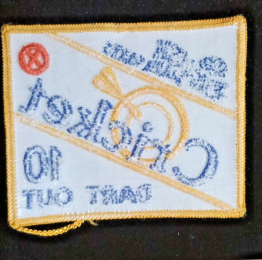 Cricket Patch English Mark Darts 10 Dart Out Embroidered Patch Rectangle