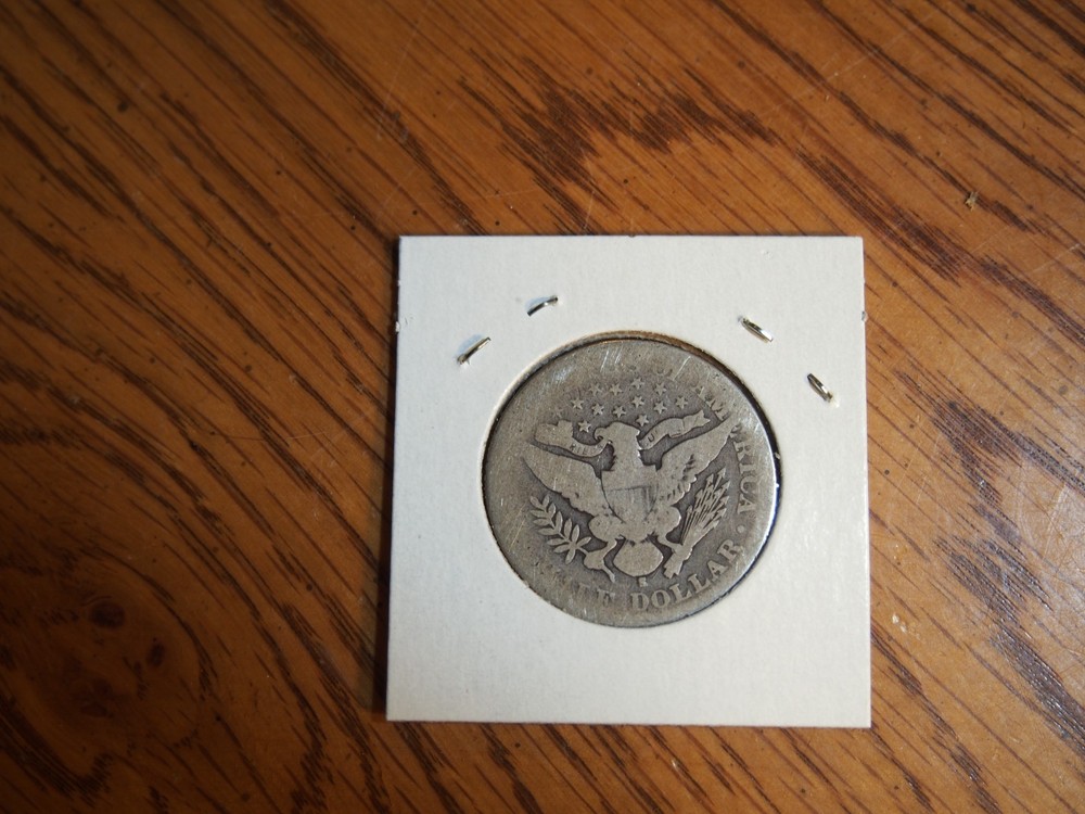 `1901 S Barber Half, good condition, 90 % silver