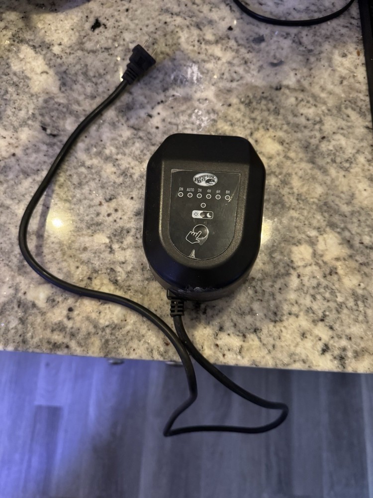 Hampton Bay Outdoor Lighting Transformer 45W Automatic Timer Black ETL Listed