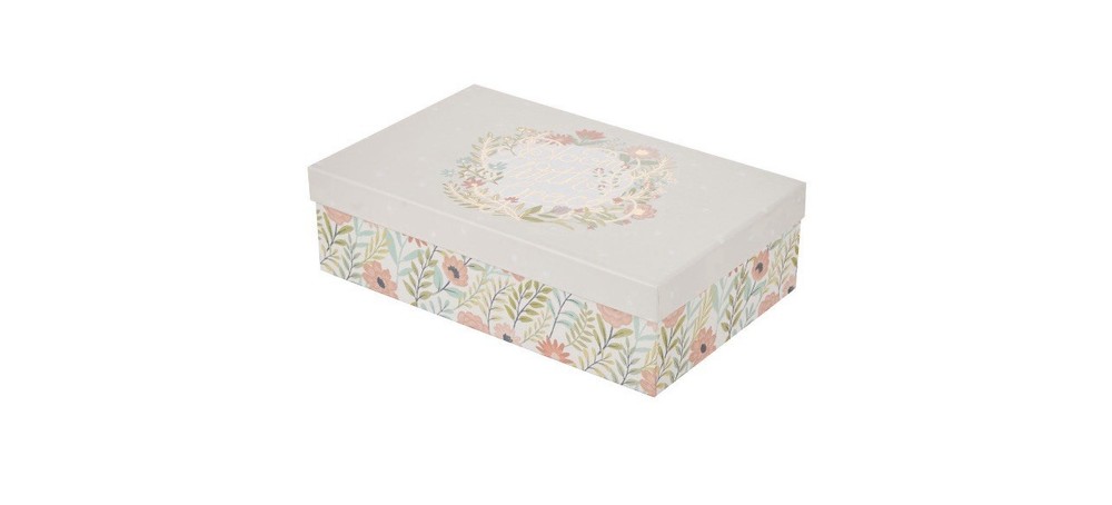 Gift Box Floral Rectangle