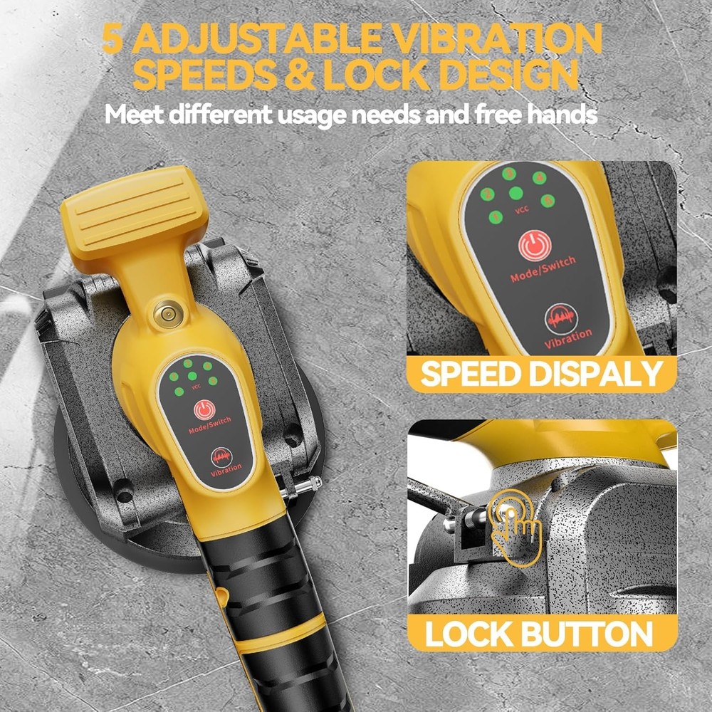 Tile Vibration Tool for Dewalt 20V Battery, Cordless Tile Leveling Machine