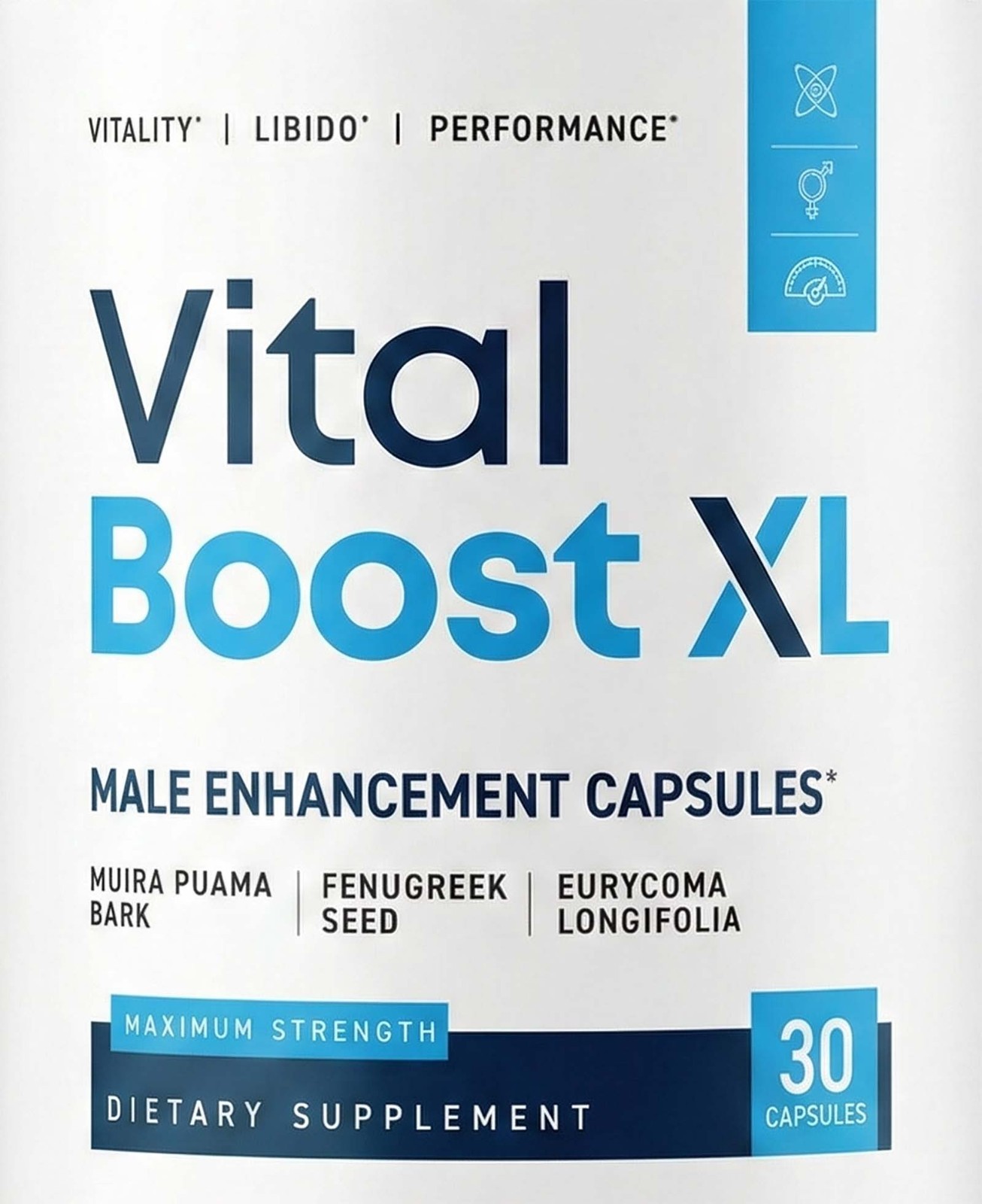 Vital Boost XL Mens Health Support Dietary Supplement 30 Capsules