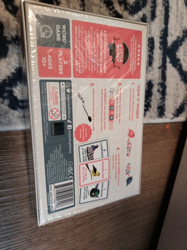 A Little Wordy Game by Exploding Kittens - Factory Sealed