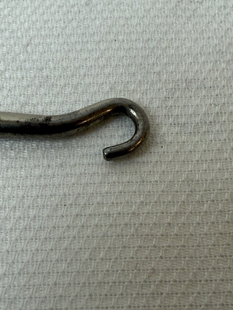 Antique Sterling Silver Handled Button Hook, Victorian