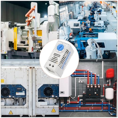 2Pcs Mechanical Switch Thermostat Cabinet Temperature Controller 0-60°C N.O