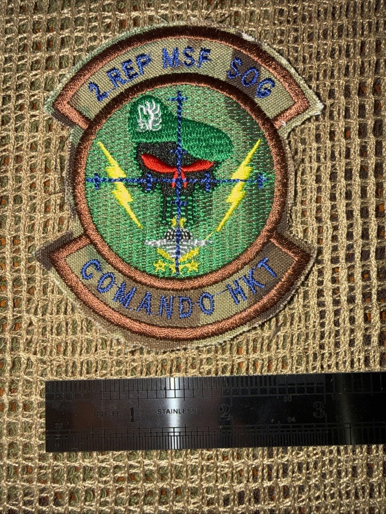 French Foreign Legion 2 Rep MSF SOG HKT Para Commando Afgan War Patch
