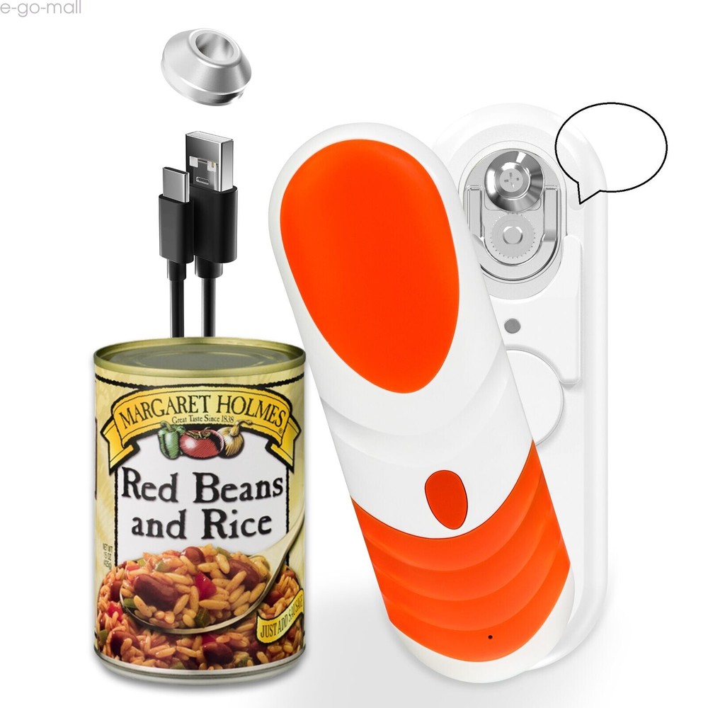 Auto Can Opener Rechargeable  Electric Smooth Edge Cutter with Replaceable Blade