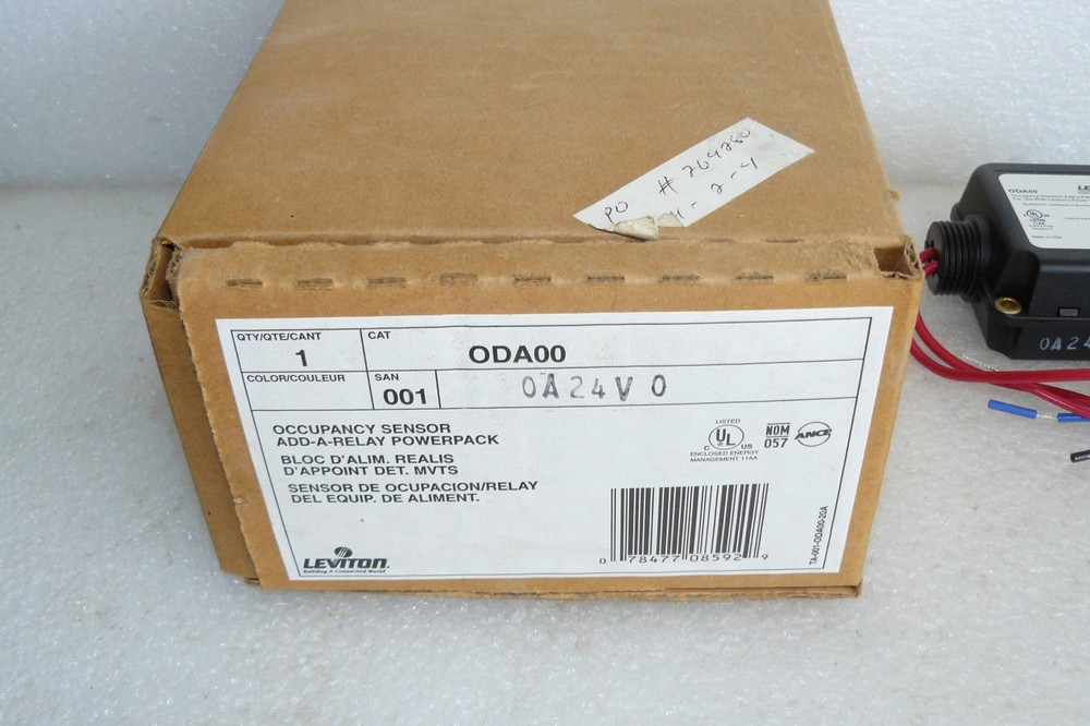 LEVITON OCCUPANCY DETECTOR ADD-A-RELAY CAT.# ODA00