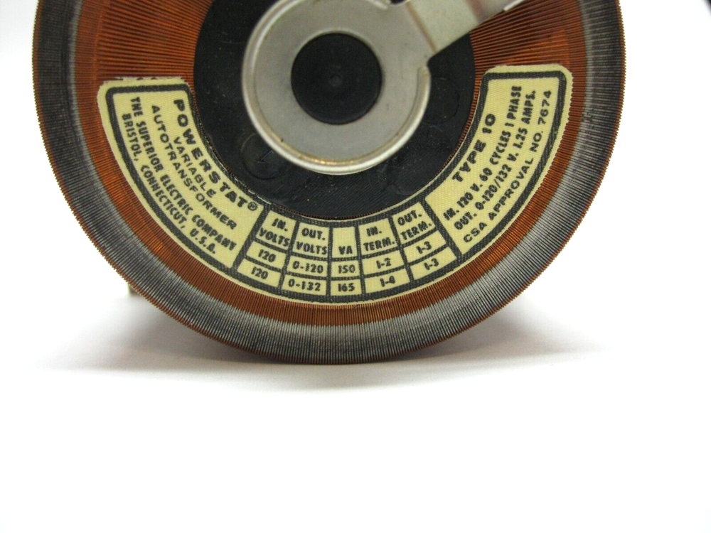 NOS Superior Powerstat Variable Transformer Type 10