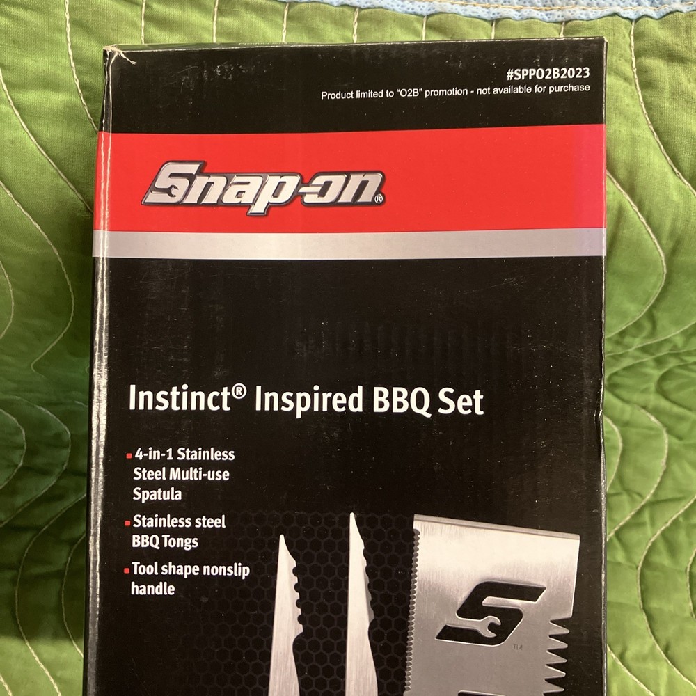 NEW Snap-on tools instinct inspired promotional BBQ set with tool shape handle