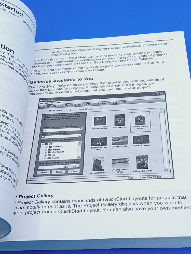 The Print Shop Version 21 User’s Manual - Broderbund..