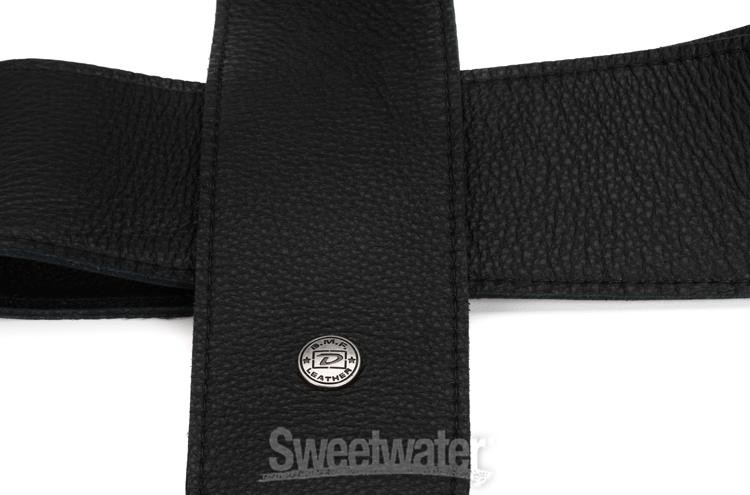 Dunlop BMF15BK Tri-Glide Black Leather Guitar Strap
