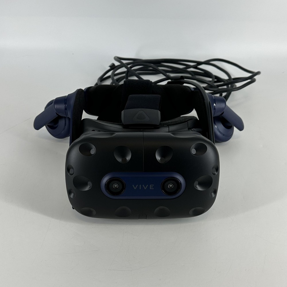 HTC Vive Pro 2 VR Headset w/ Controller/Link Box/Base Stations/USB Cable - Good