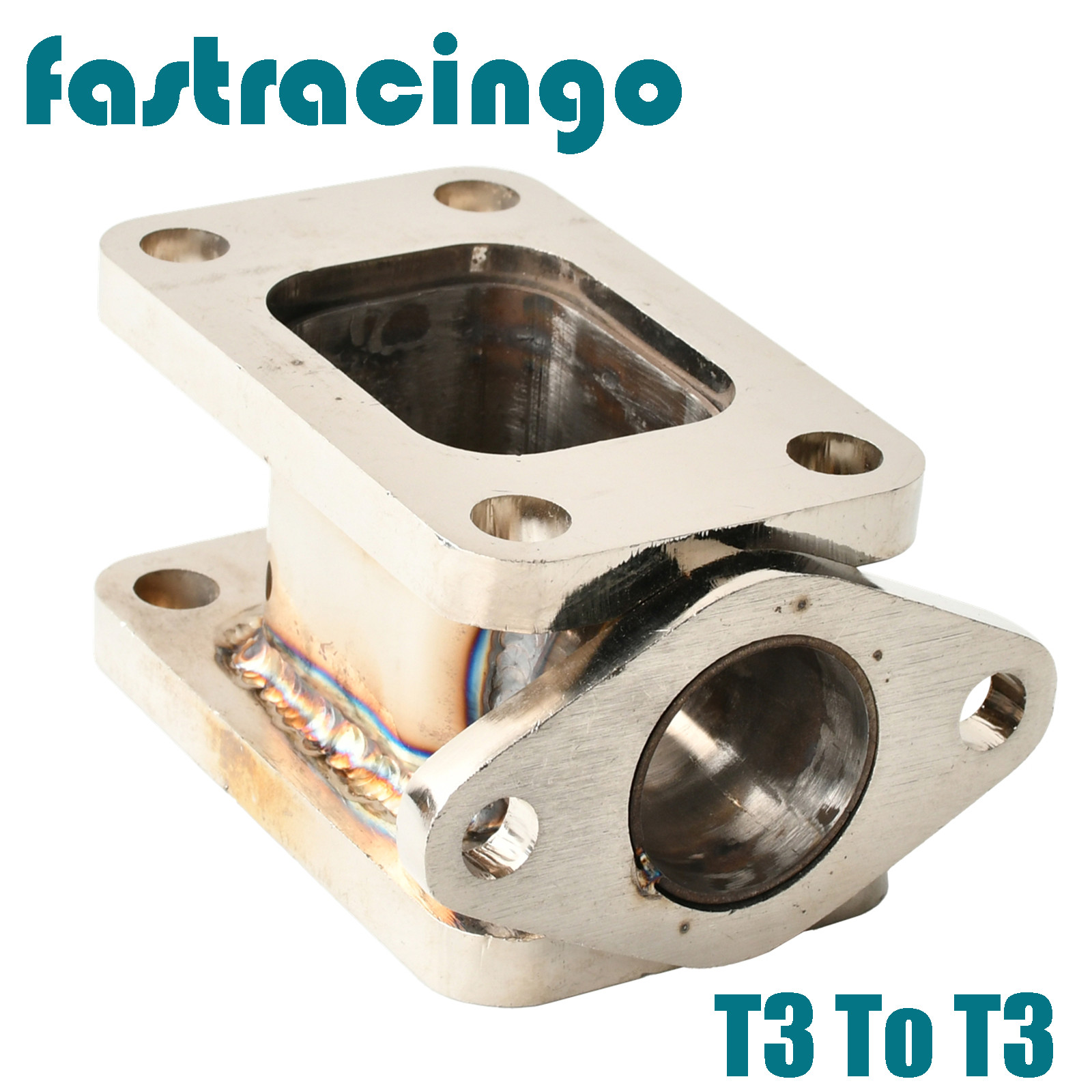 T3 to T3 Turbo Manifold Flange Adapter Conversion w/38mm Wastegate Flange