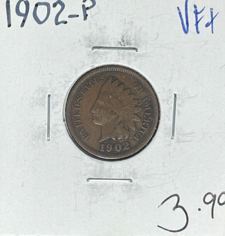 1902-P INDIAN HEAD CENT ~VF+ ~NICE COIN~