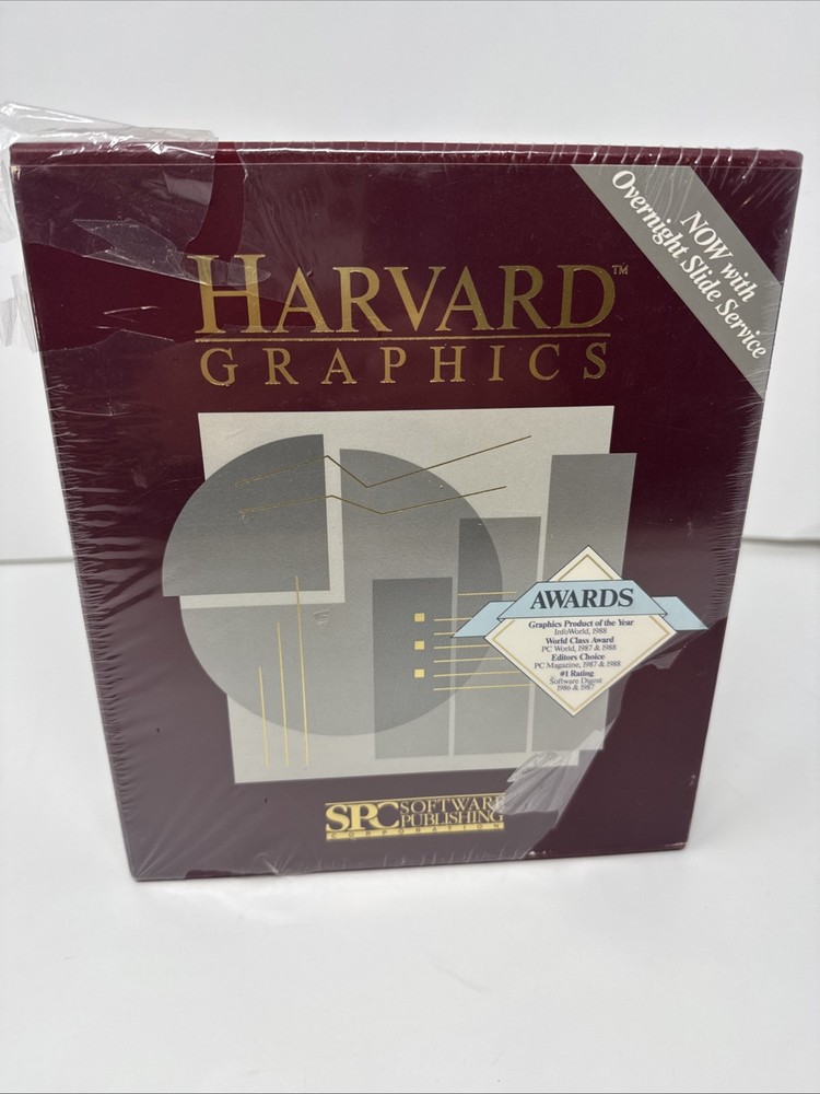 NEW 1987SPC Software Publishing Harvard Graphics Version 2.12 5-1/4 & 3-1/2"