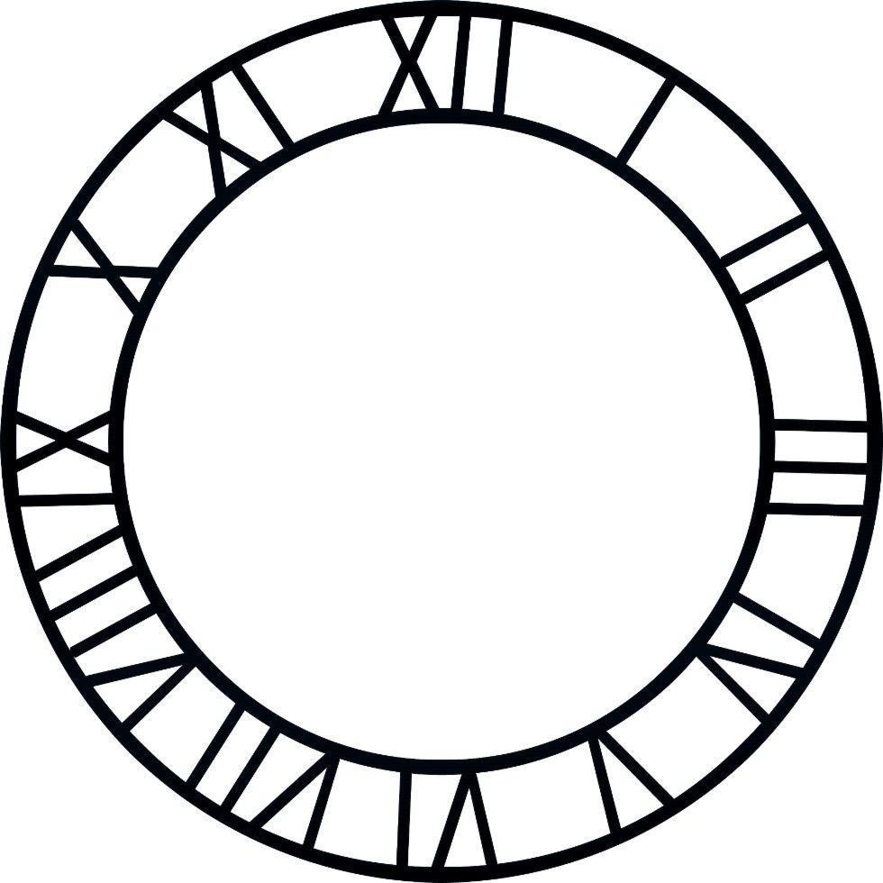 Clock Theme Wall Art Stencil for Timeless Home Decor - StencilAir