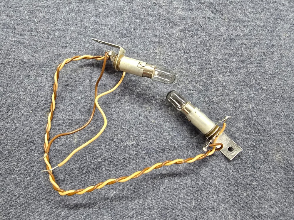 Heathkit HW 100 Radio Transceiver Parts - 2 Back Light Dial Lamp Assemblies
