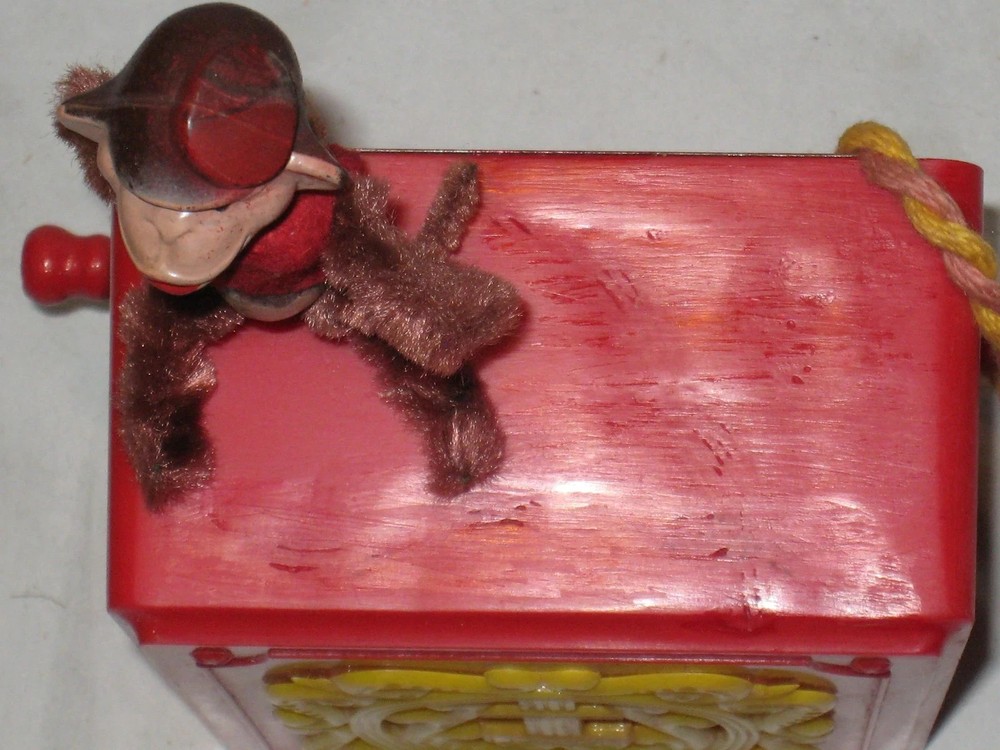 Marx Organ Grinder Dancing Monkey Toy Music Box Magic Puppet Tricks