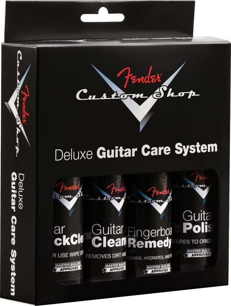 Fender Custom Shop 4-step Cleaning Kit (4 Pack), Black