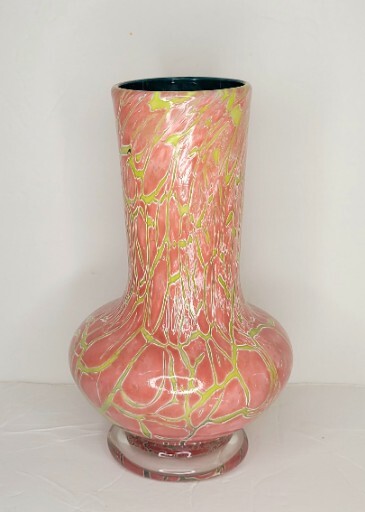 Franklin Park Conservatory 2012 Glass Vase Hand Blown Signed At Bottom