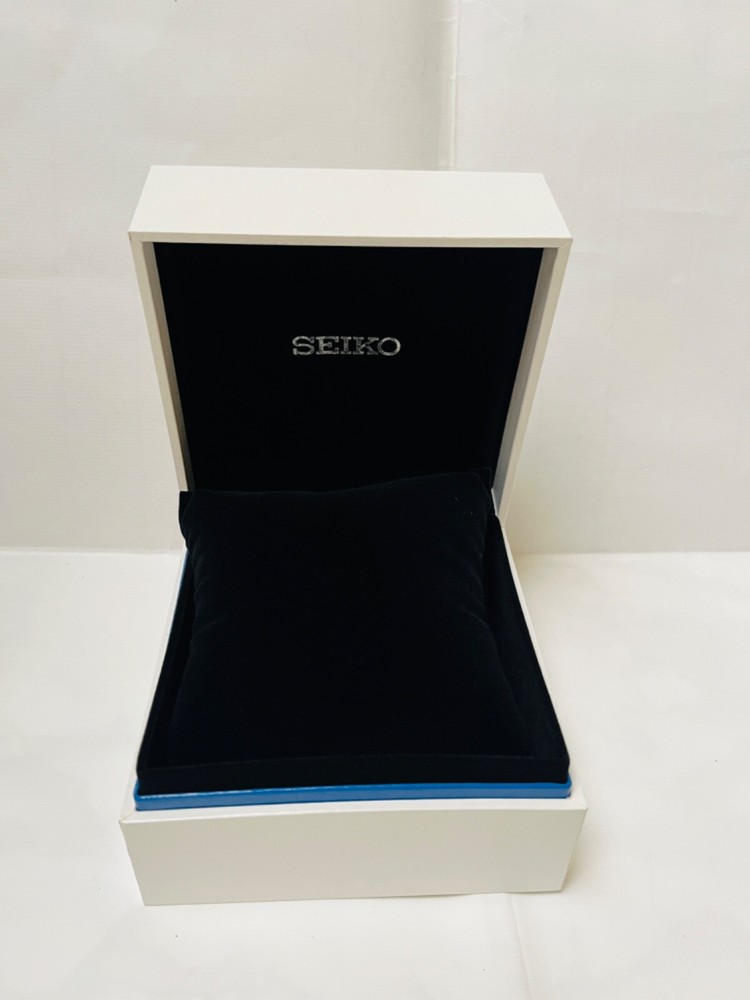 New SEIKO Authentic Empty Watch White/Black Box Presentation Storage Display