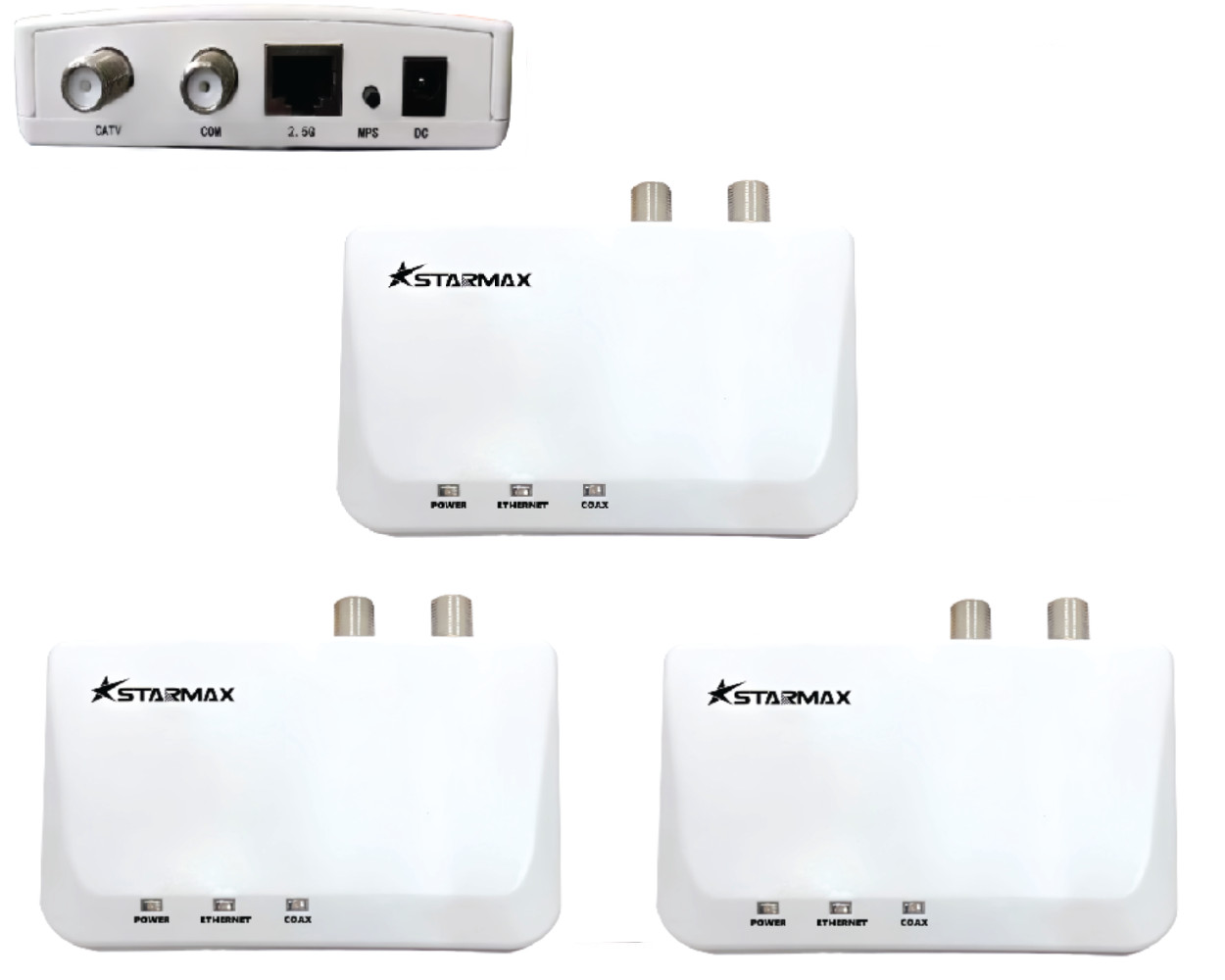 StarMax MoCA 2.5 Adapter with 2.5GBase-T Port (3-Pack, MN2580)
