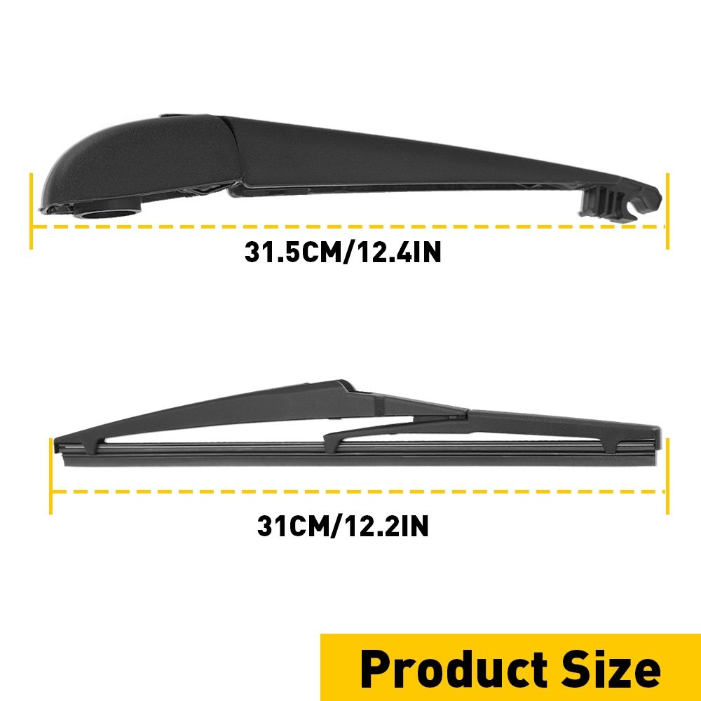 For 2011-2019 DODGE DURANGO Rear Windshield Wiper Arm & Kit Blade Set Assembly