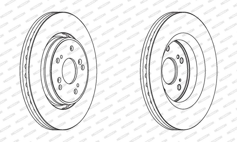 Brake Disc FERODO DDF1820C