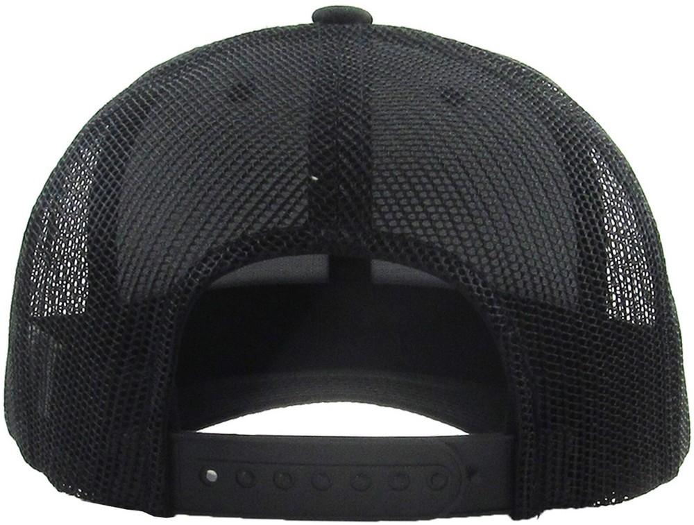 Chicago Flag Patch Olive Green Trucker Mesh Snapback Black/Black
