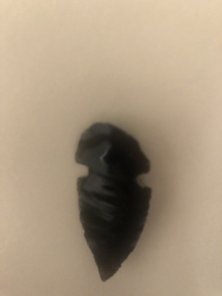 1 Black Obsidian Arrowhead Point Gem 2 inches