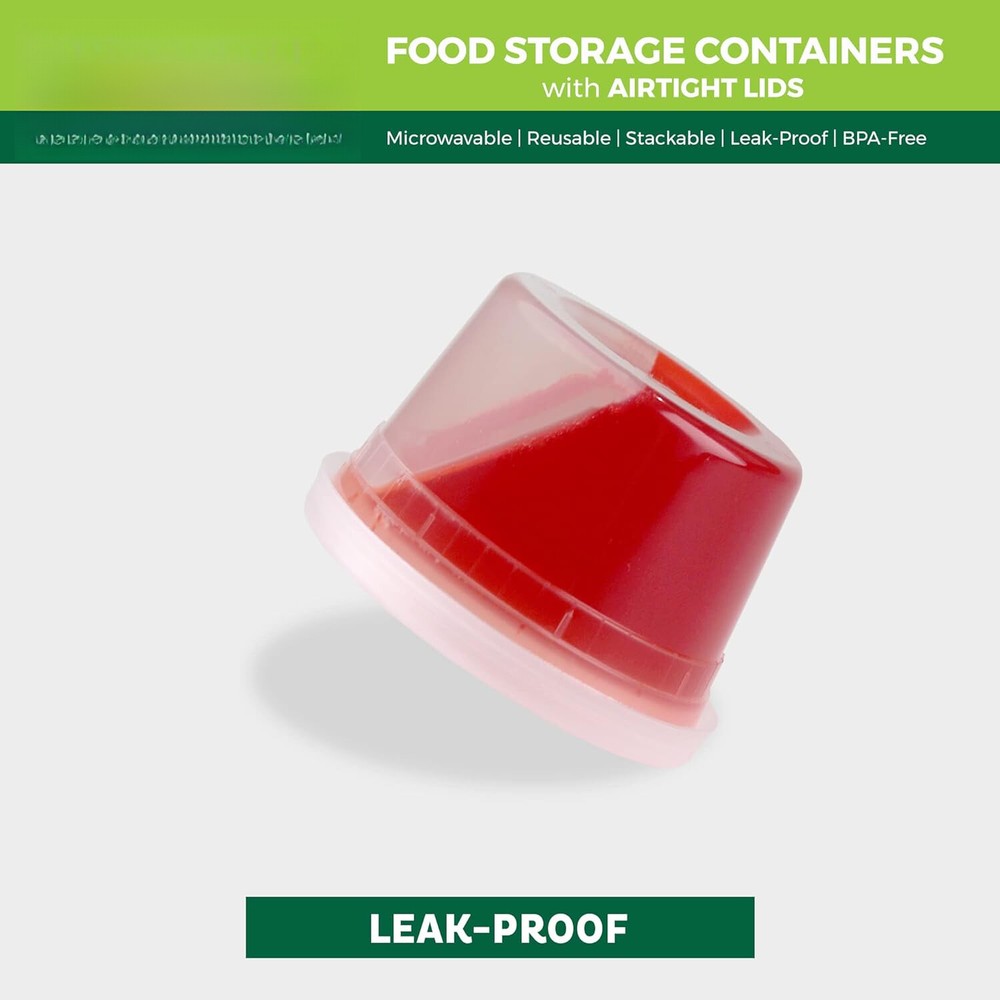 [240 Pack] 16 oz Food Storage Containers, Plastic | Stackable | Leakproof, Clear