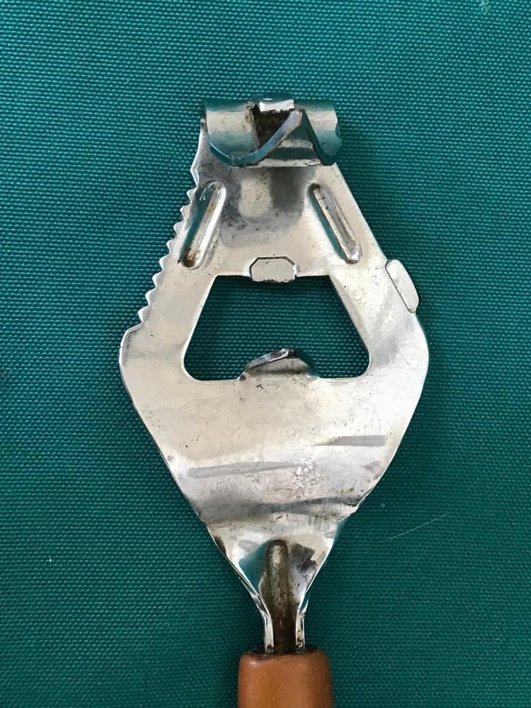 Vintage Bottle Opener ~ Marbled Butterscotch BAKELITE Handle
