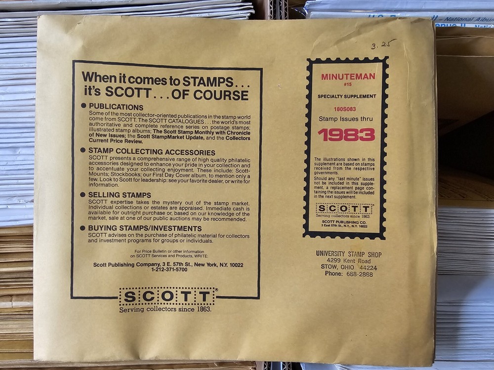 Scott 1983 #15 United States Minuteman Album Supplement Pages NOS