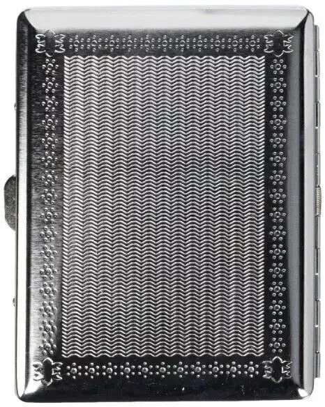 1PCS Double Sided Cigarette Metal Case Victorian Style King