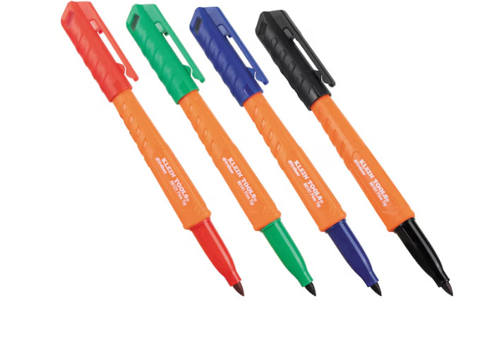 Klein Tools Skribes Fine Tip Permanent Markers, Multi-Color,