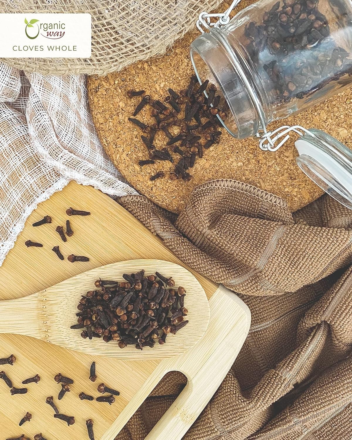 Organic Way Hand Selected Cloves Whole Non GMO & Gluten Free | USDA Certified