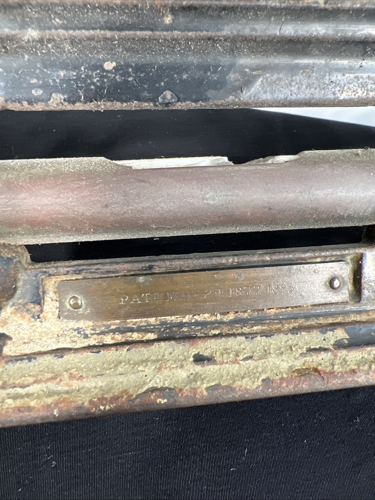 24" The Davis Level & Tool Co Cast Iron Level PAT May 29, 1877 1883 Ornate Old