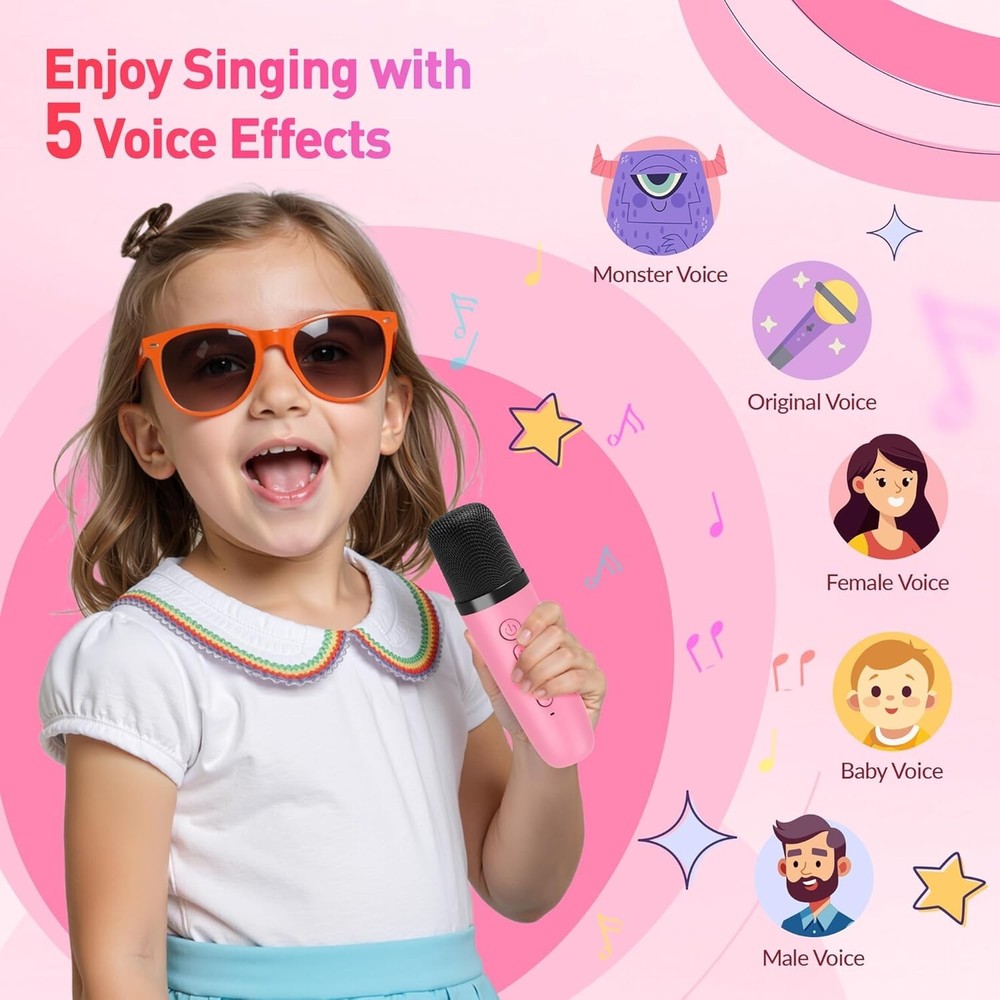 Compact Karaoke System with Wireless Microphones - Endless Entertainment Options