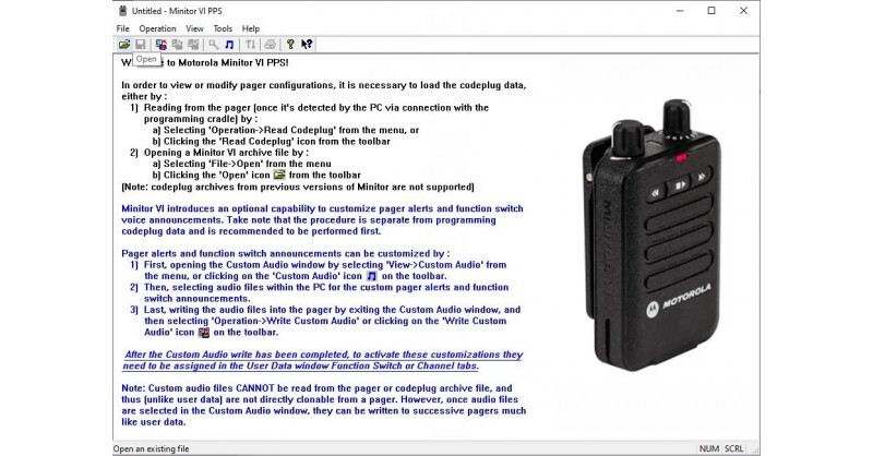 Motorola Pager Programming Service Minitor 5 & 6.