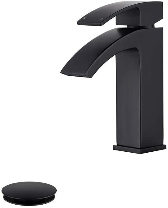 Jakarda Single Hand Bathroom Handle, Black Matte