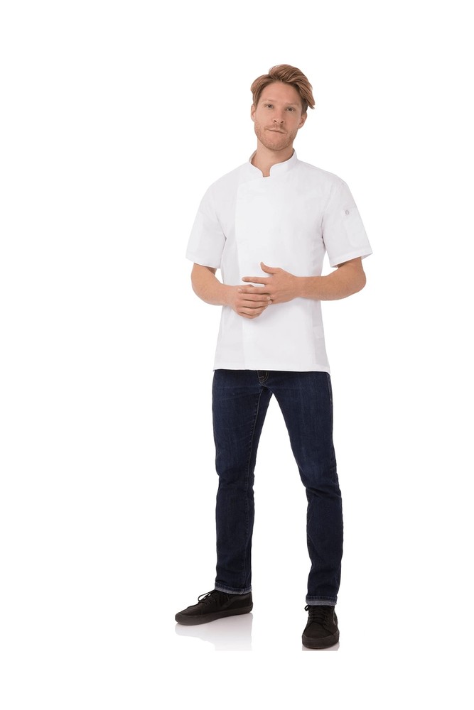 Chef Works Men's Rochester Chef Coat Medium White